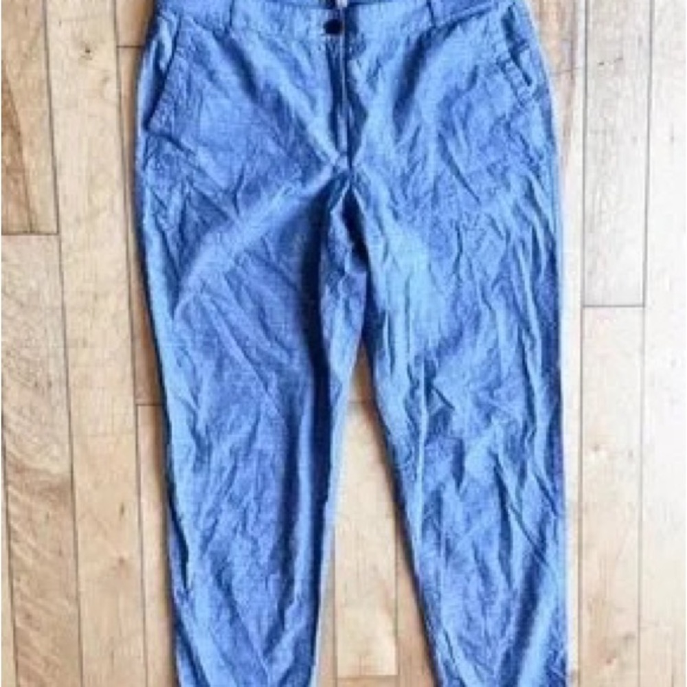 Men's Blue Casual Chino Pants